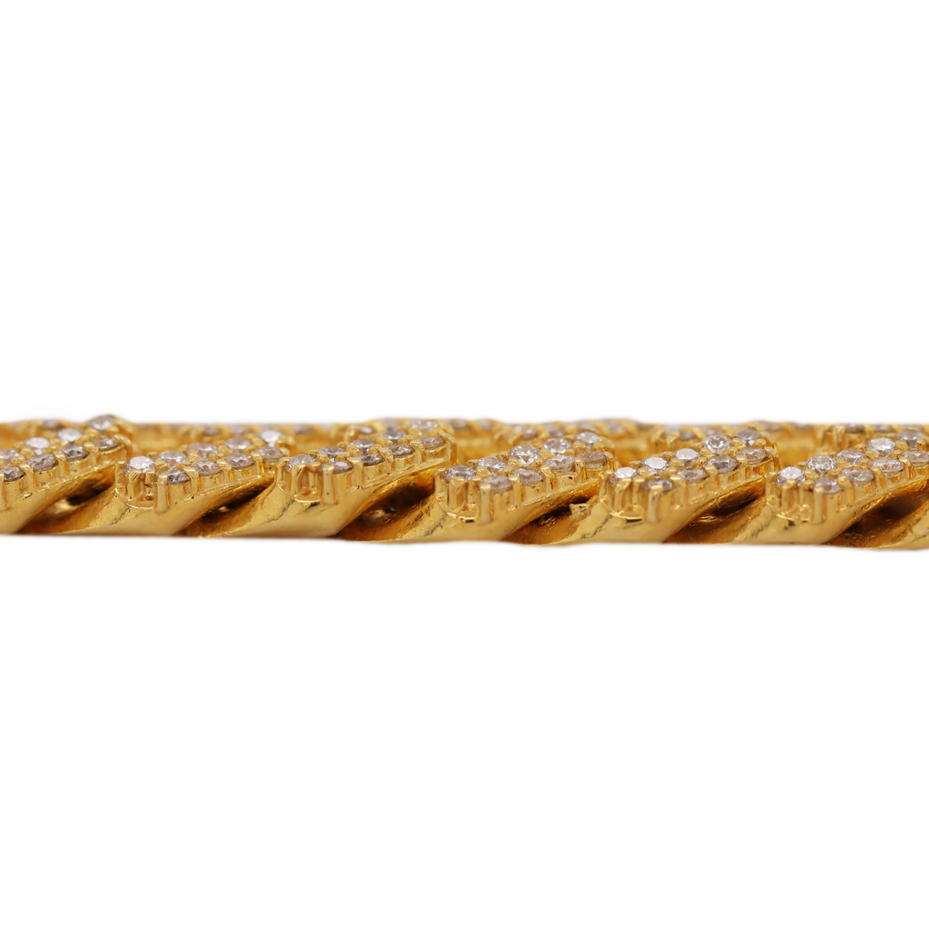 Miami Cuban Prong Setting Bracelet 6.78 CT