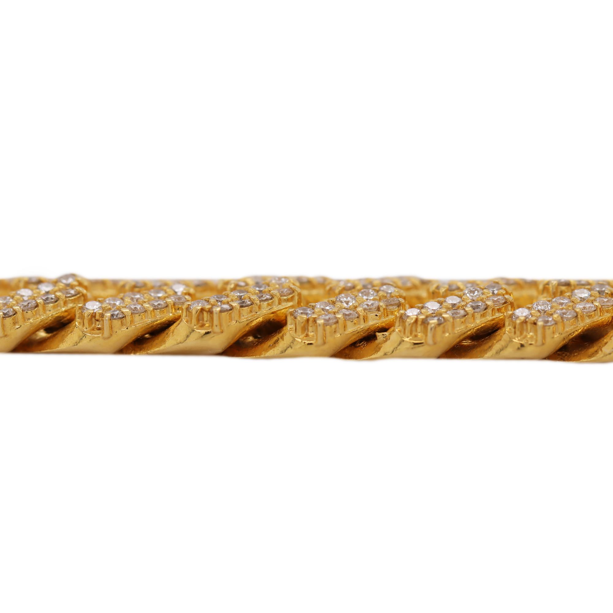Miami Cuban Prong Setting Bracelet 6.78 CT