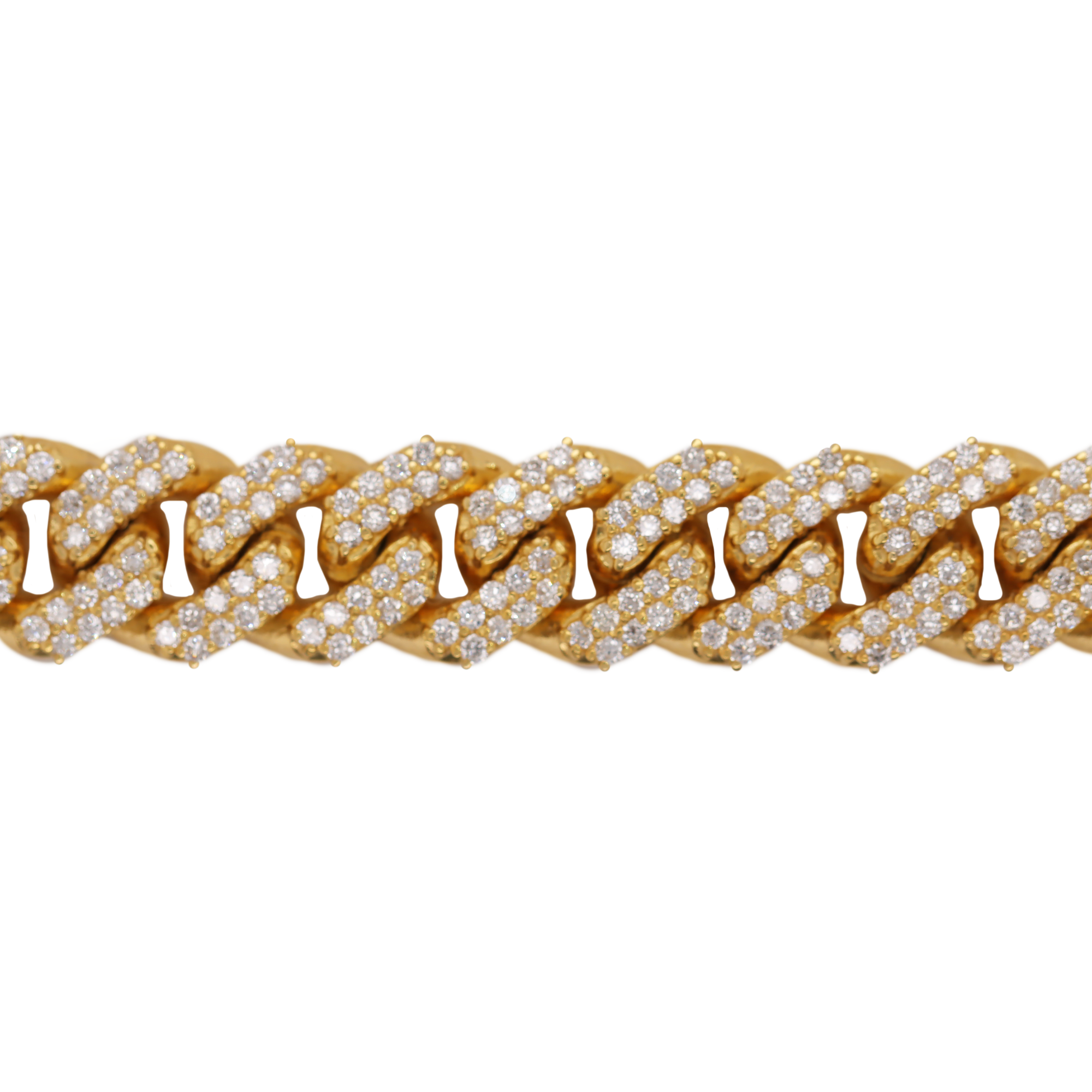 Miami Cuban Prong Setting Bracelet 6.78 CT