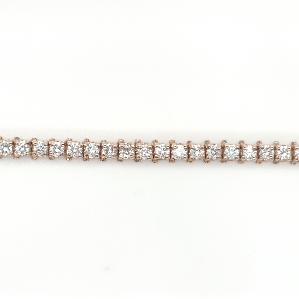 Tennis Diamond White Gold Bracelet 3.16 CT
