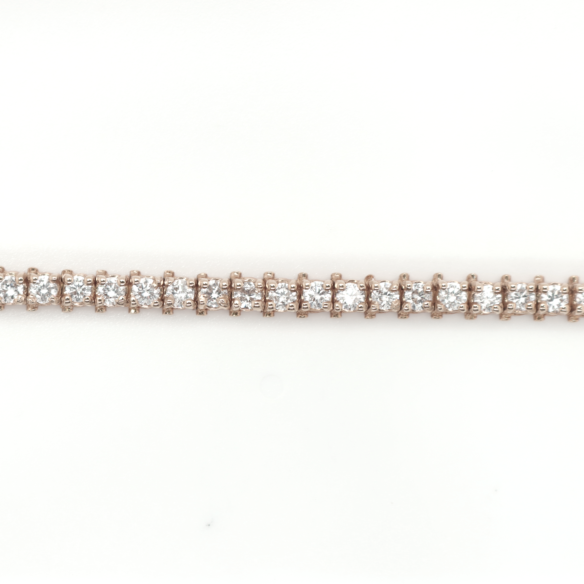Tennis Diamond White Gold Bracelet 3.16 CT