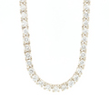 Diamond Tennis White Gold Chain 7.19 CT
