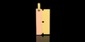 14K 2 TONE YELLOW AND ROSE GOLD RAZOR PENDANT