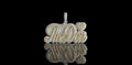 14K 2 TONE YELLOW AND WHITE GOLD "THE DON" STYLE CUSTOM DIAMOND PENDANT
