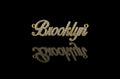 14k yellow gold custom "brooklyn" diamond pendant