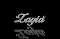 14k white gold custom "zayia" style diamond pendant