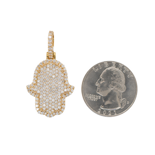 Small Hamsa Diamond Pendant 1.56ct