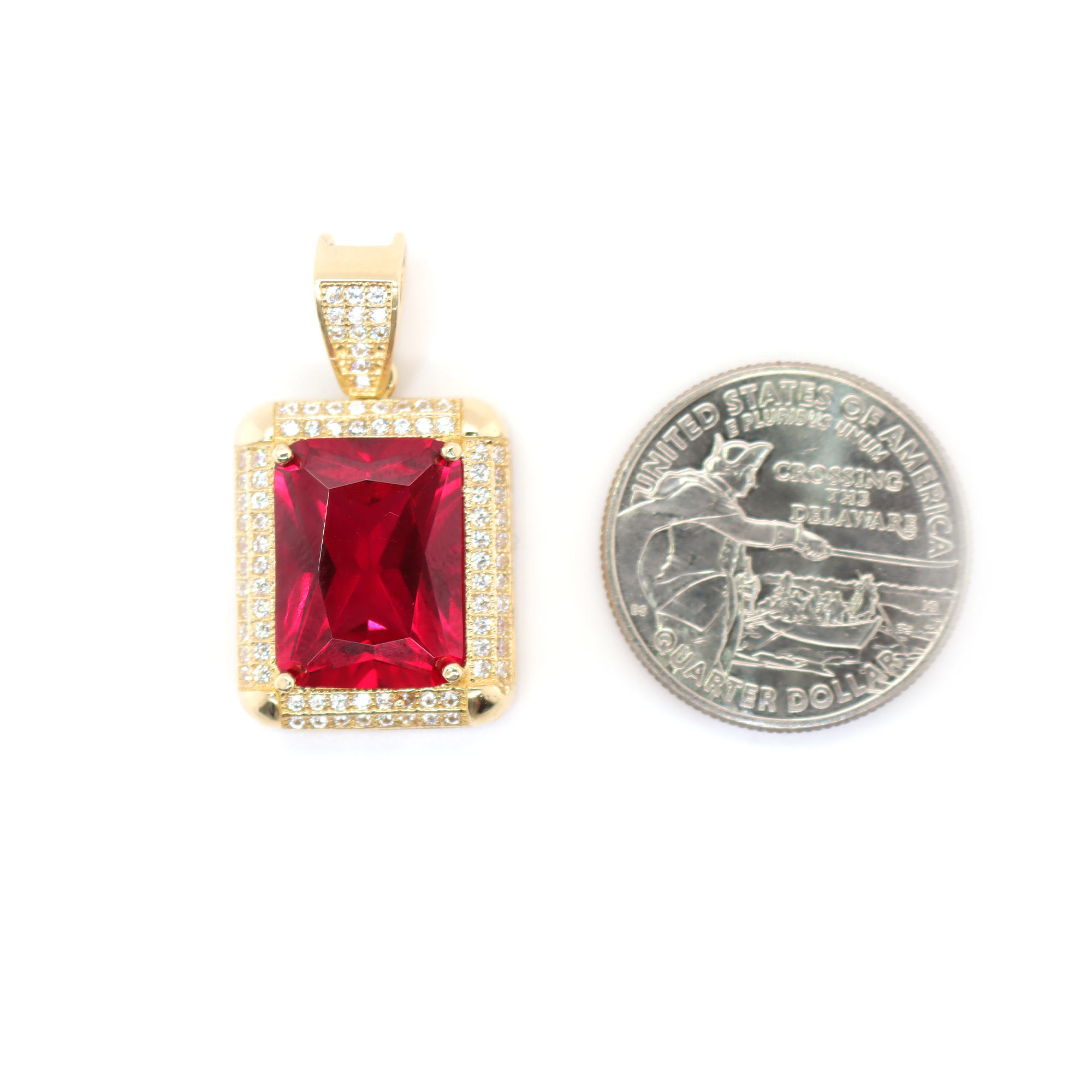 Square Diamond Pendant 1.20 CT