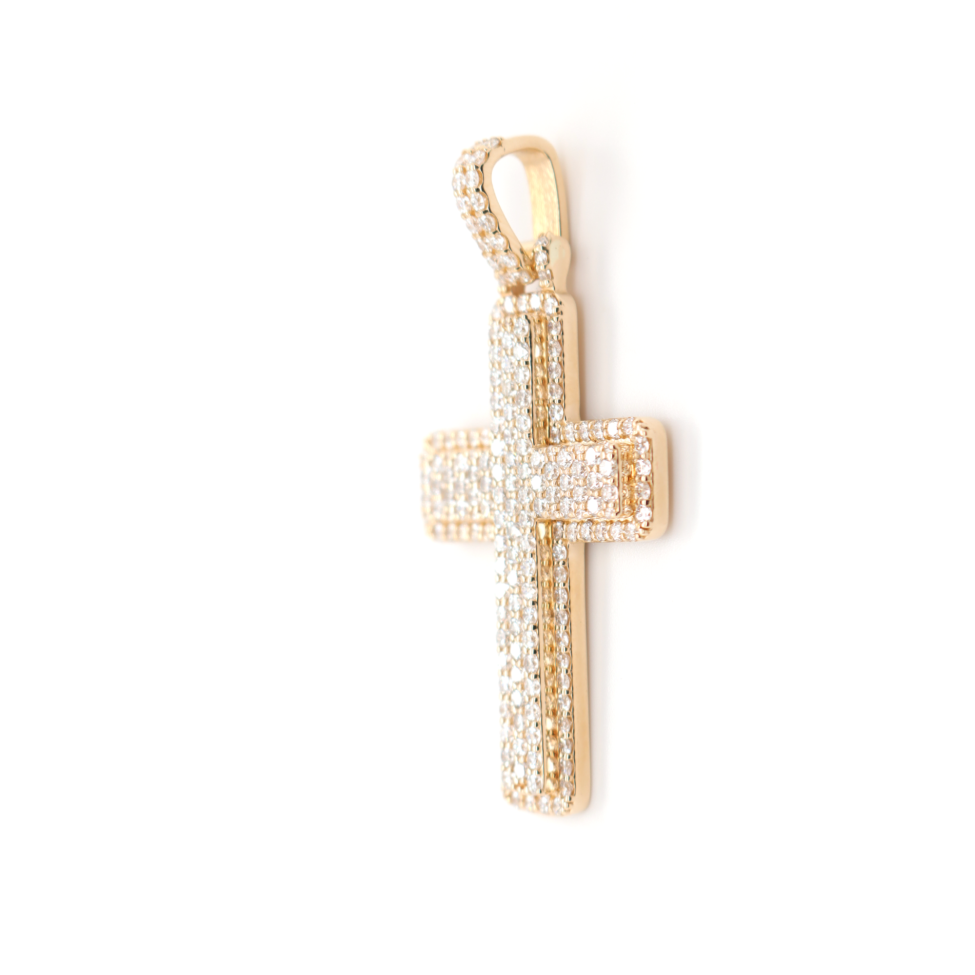 Large Cross Diamond Pendant 4.01 CT