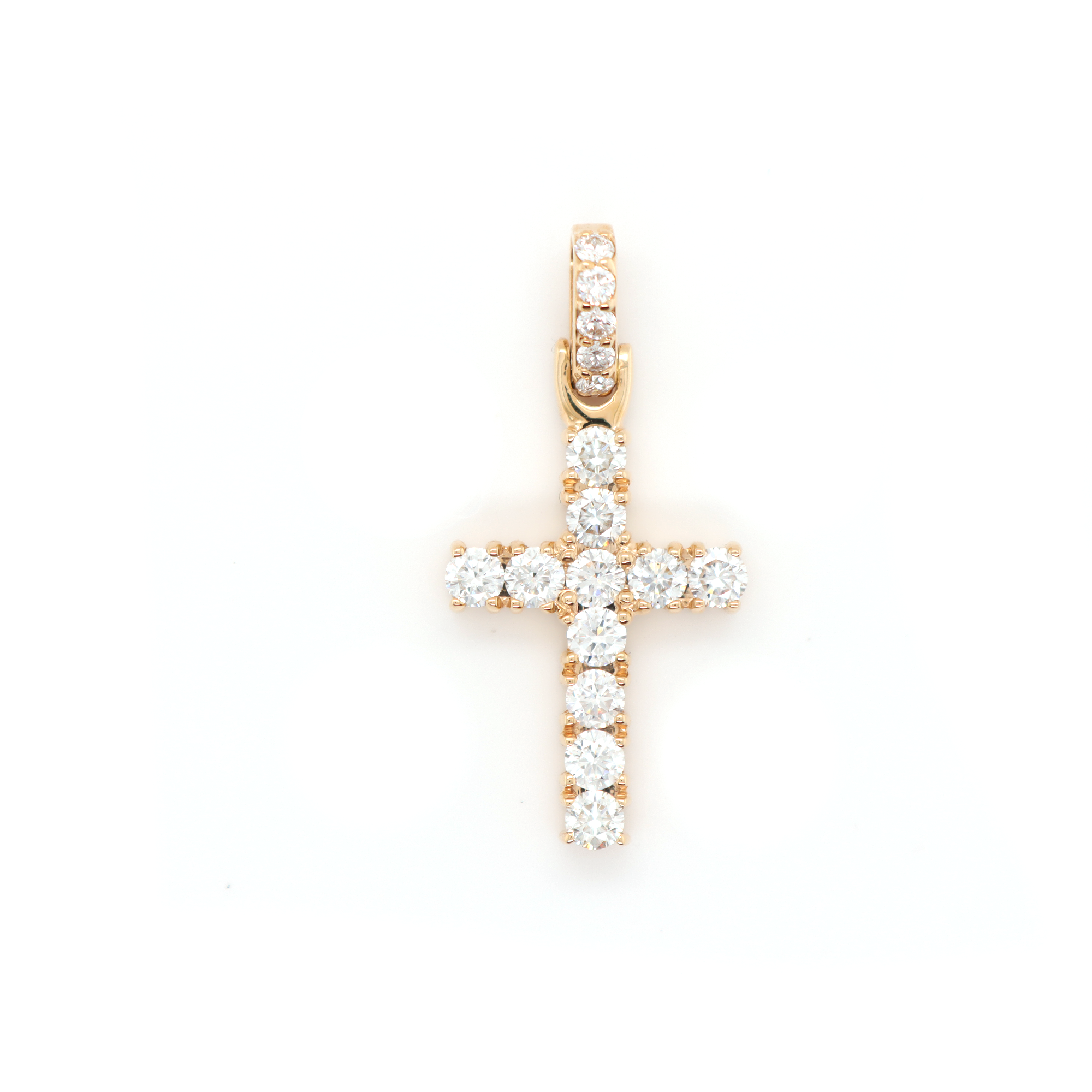 Small Diamond Cross Pendant 1.50 CT