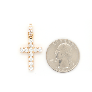 Small Diamond Cross Pendant 1.50 CT