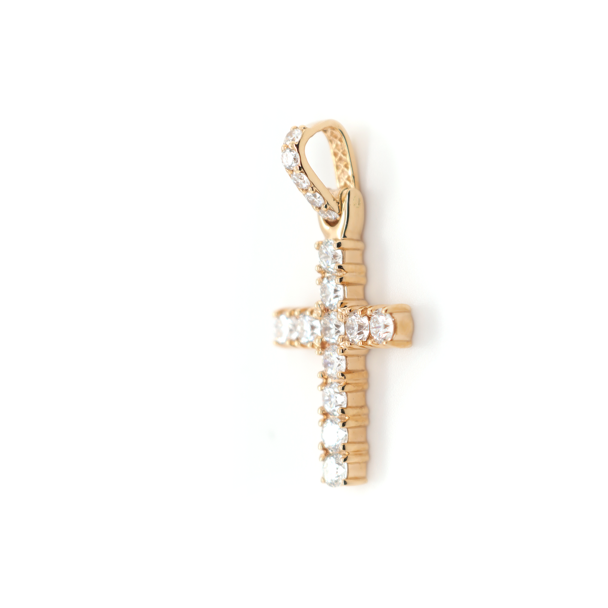 Small Diamond Cross Pendant 1.50 CT