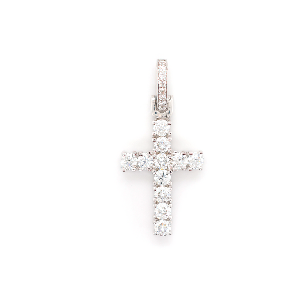 Small Diamond Cross Pendant 1.46 CT