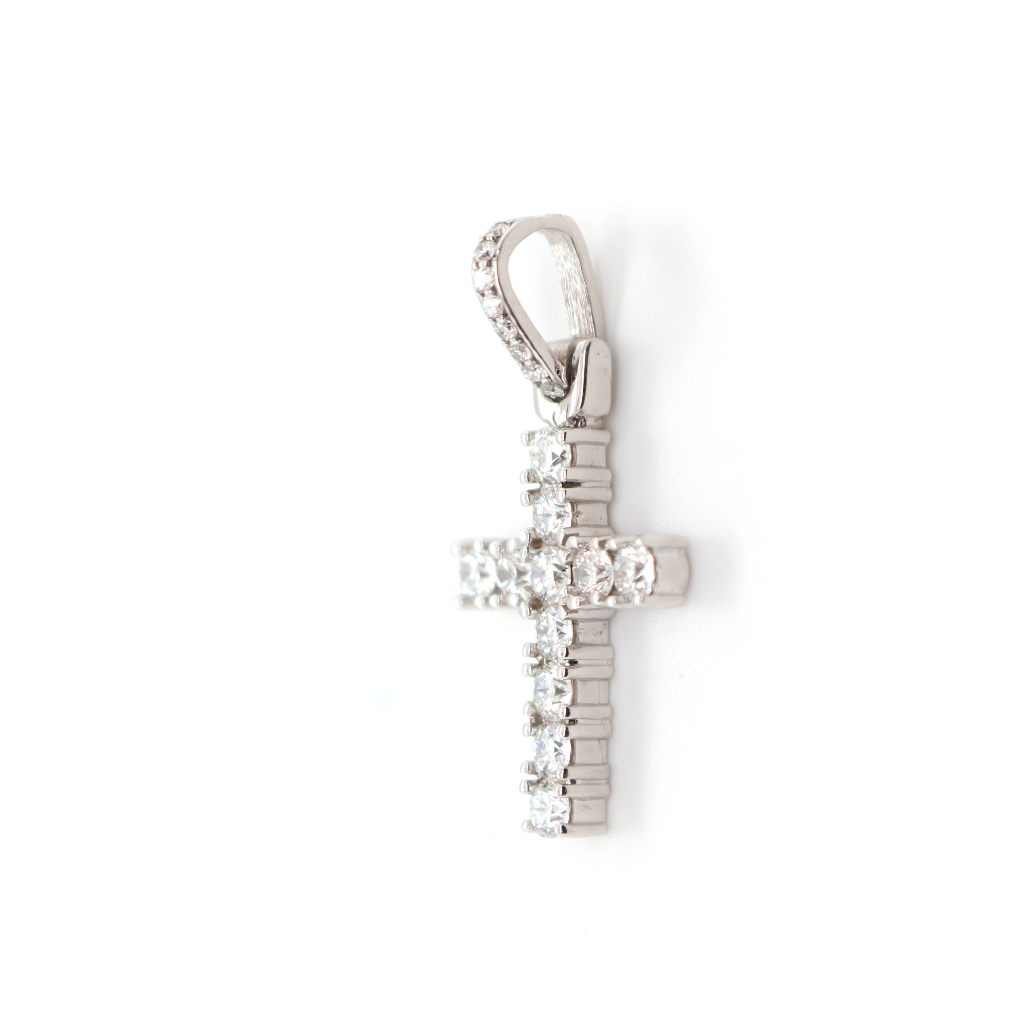 Small Diamond Cross Pendant 1.46 CT