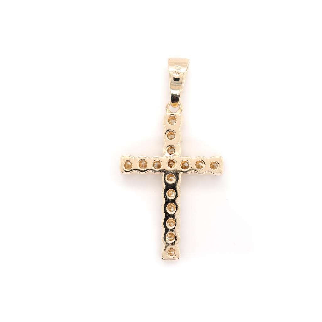 Large Diamond Cross Pendant 1.76 CT