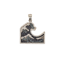 Diamond Wave White Gold Pendant 2.07 CT