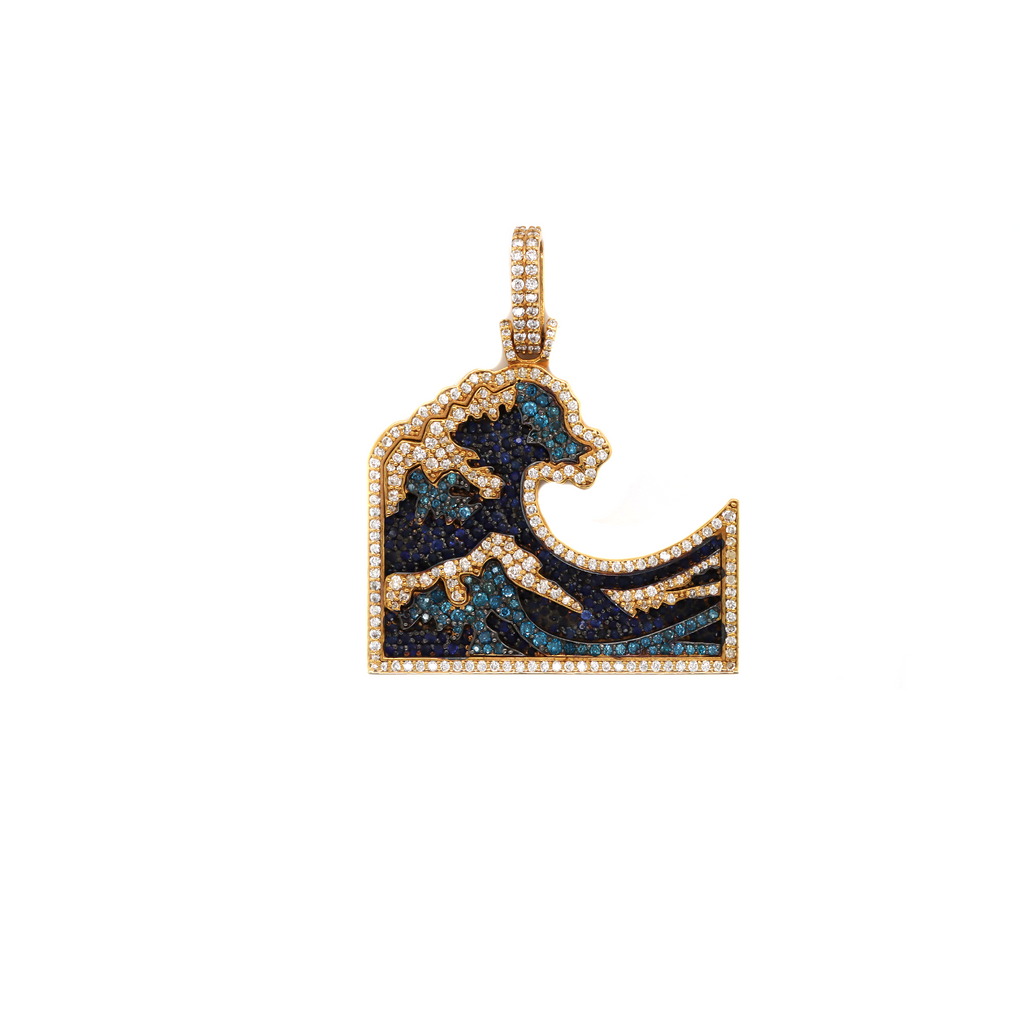 Small Diamond Wave Pendant 2.00 CT