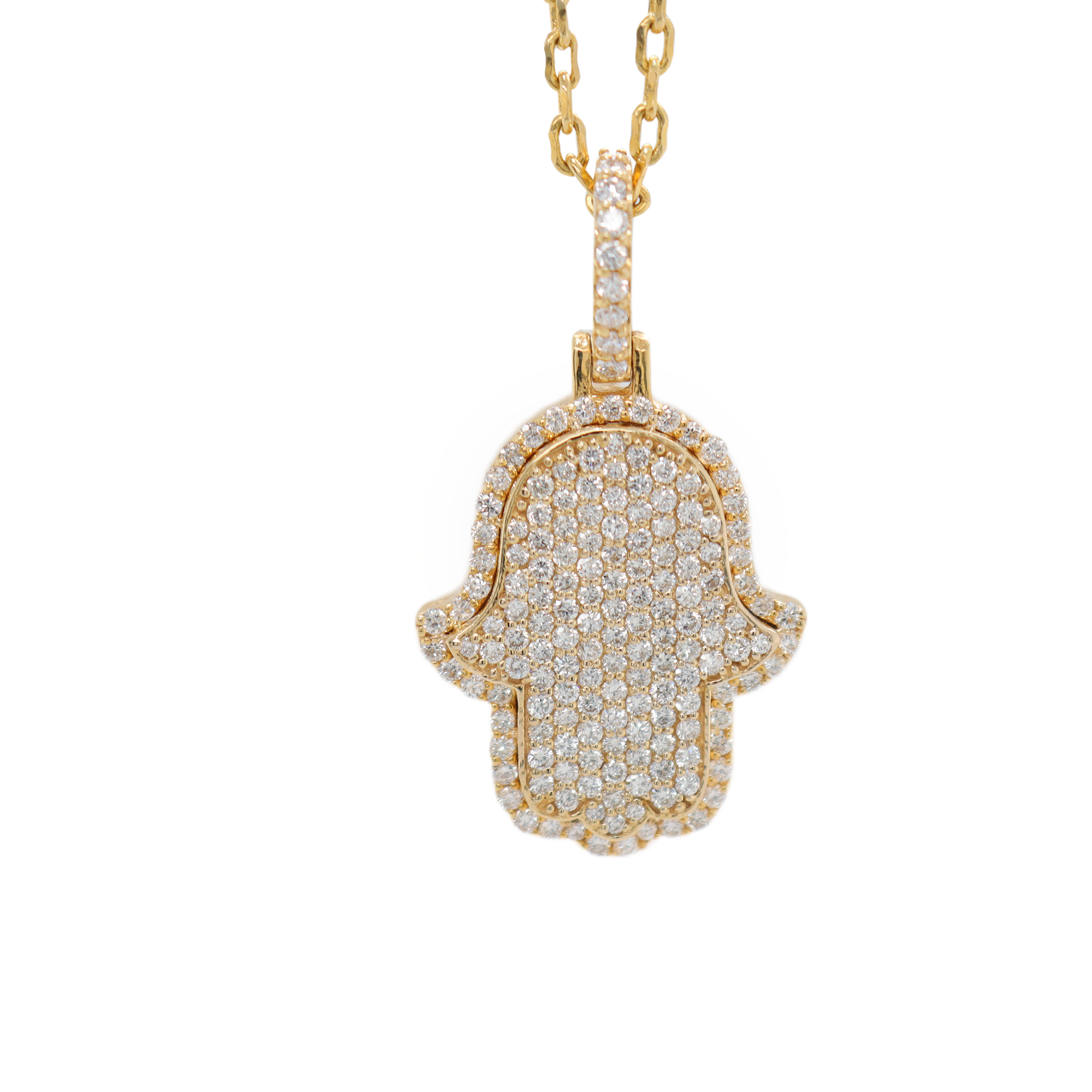 Small Hamsa Diamond Pendant 1.56ct