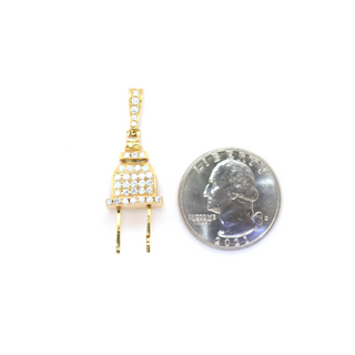 Small Plug Diamond Pendant 1.66 CT