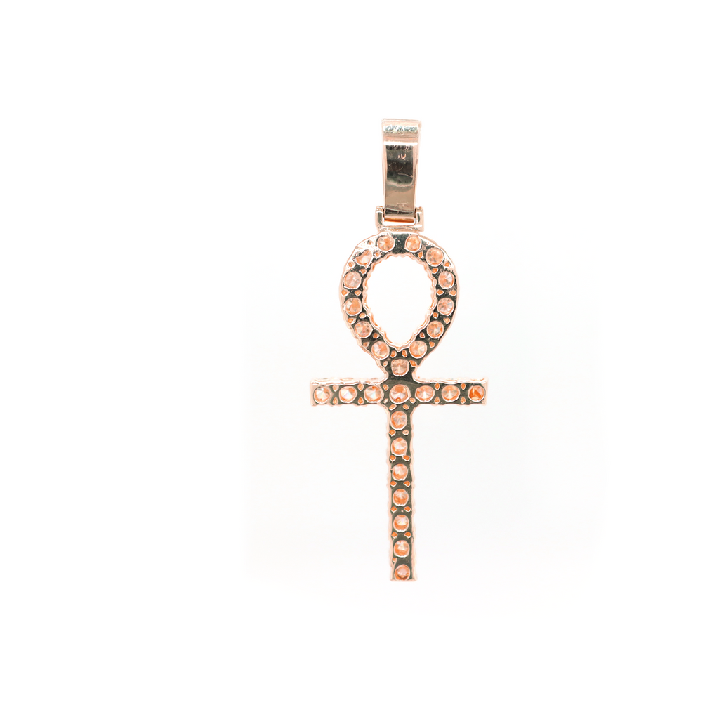Ankh Life Diamond Rose Gold Pendant 2.34 CT