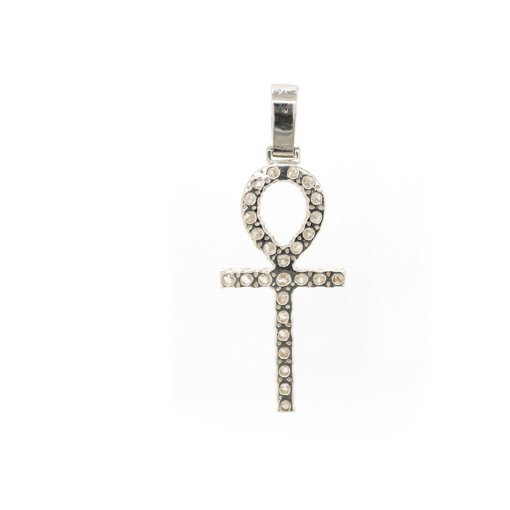 Ankh Life Diamond White Gold Pendant 2.34 CT