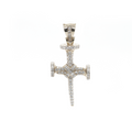 Nail Diamond White Gold Pendant 1.94 CT