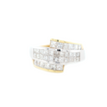 Princess Cut Diamond Two Tone Ring 3.00 CT