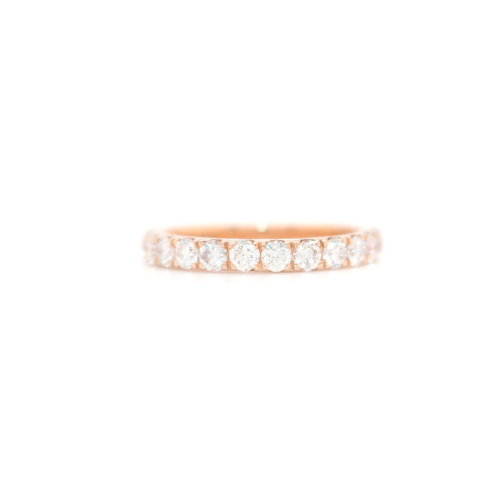 Diamond Cluster Rose Gold Ring 0.47 CT