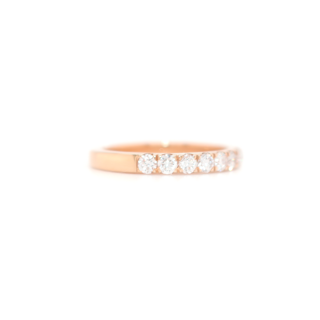 Diamond Cluster Rose Gold Ring 0.47 CT