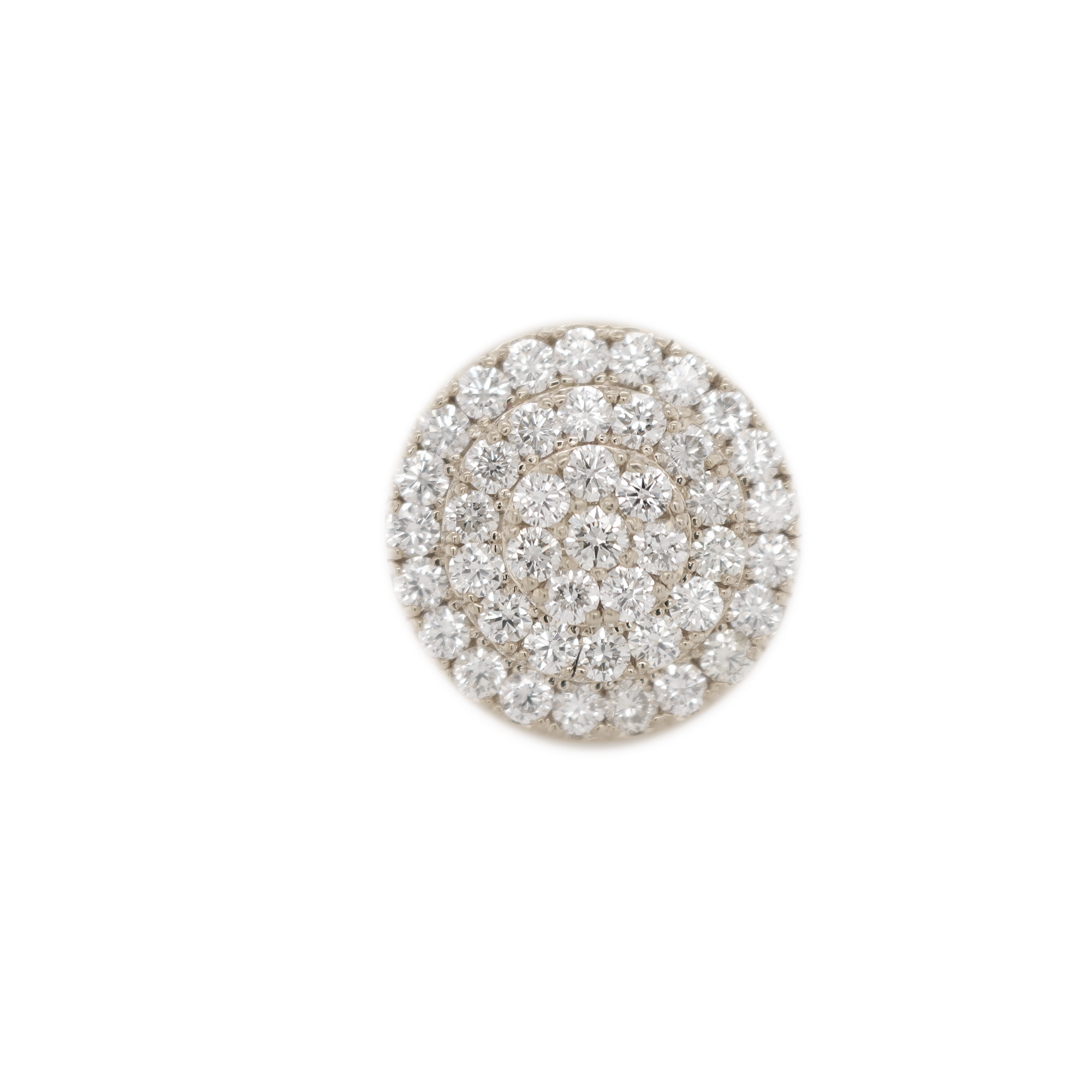 Cluster Diamond White Gold Ring 3.08 CT