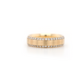 Small 2 Row Curved Half Way Diamond ring 0.60 CT