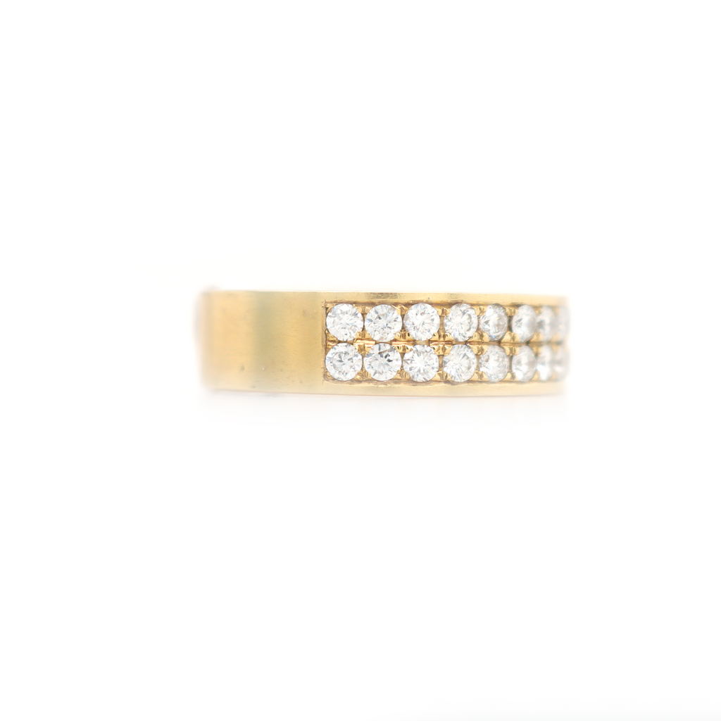2 Row Half Way Diamond Ring 2.00 CT