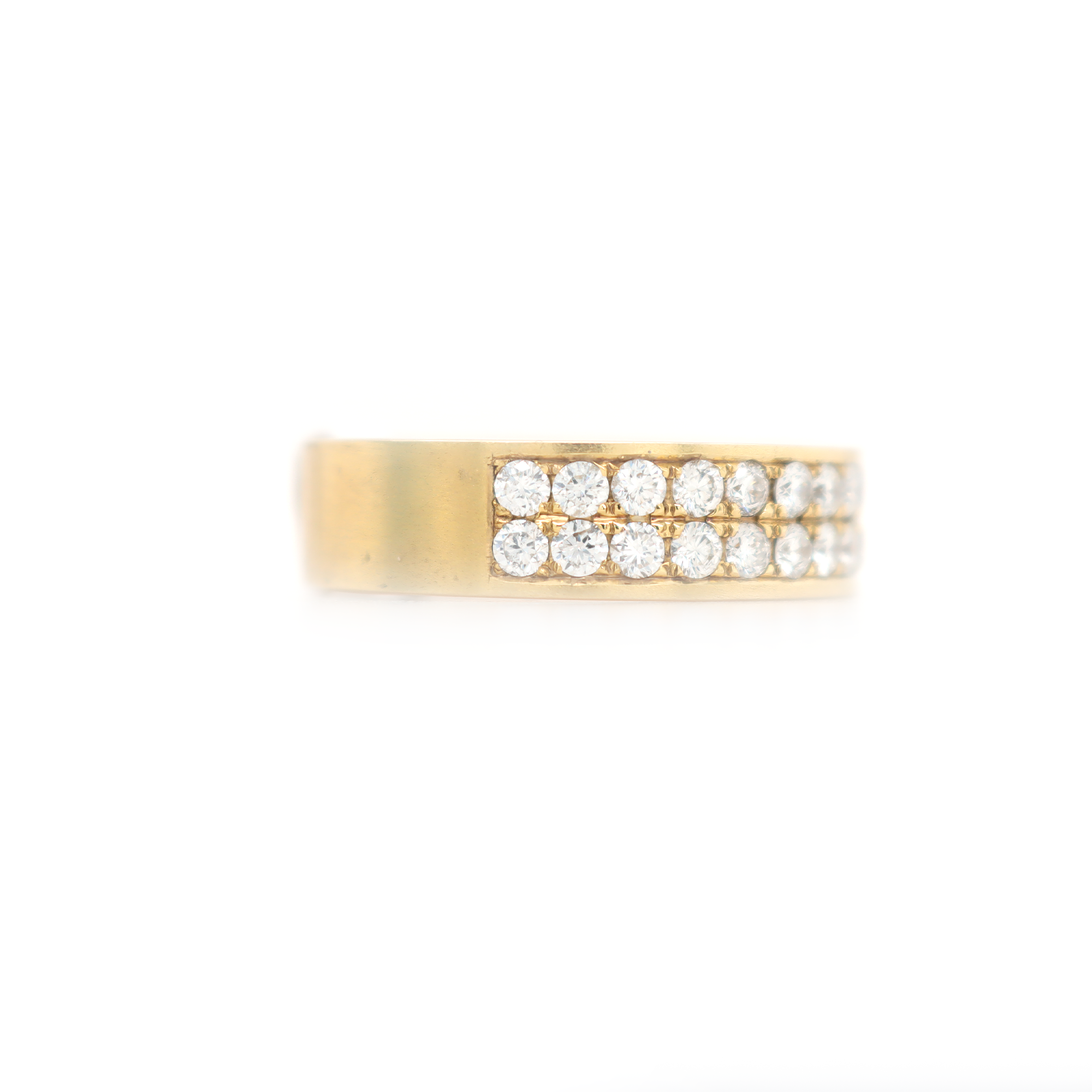 2 Row Half Way Diamond Ring 2.00 CT