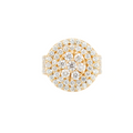 Raised Cluster Diamond Ring 5.11 CT