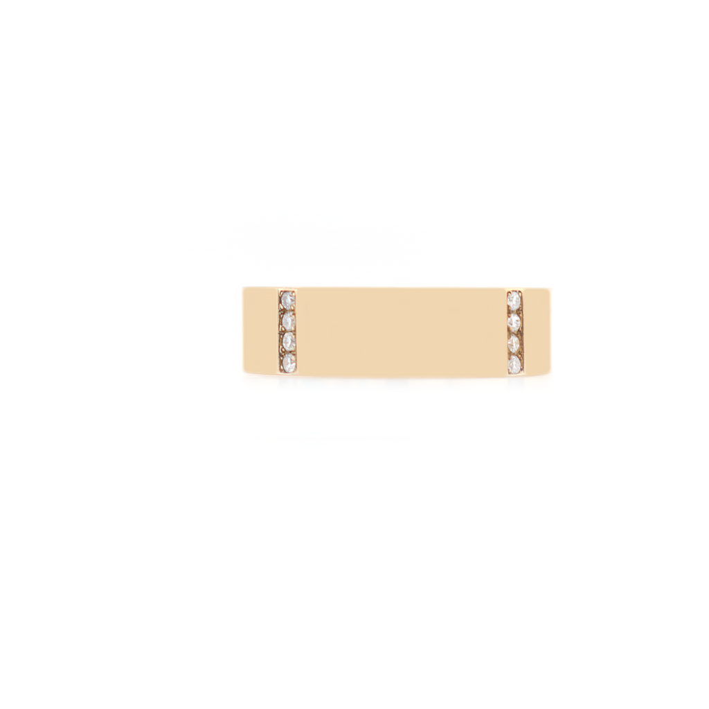 4 Rows Diamond Ring 0.25 CT