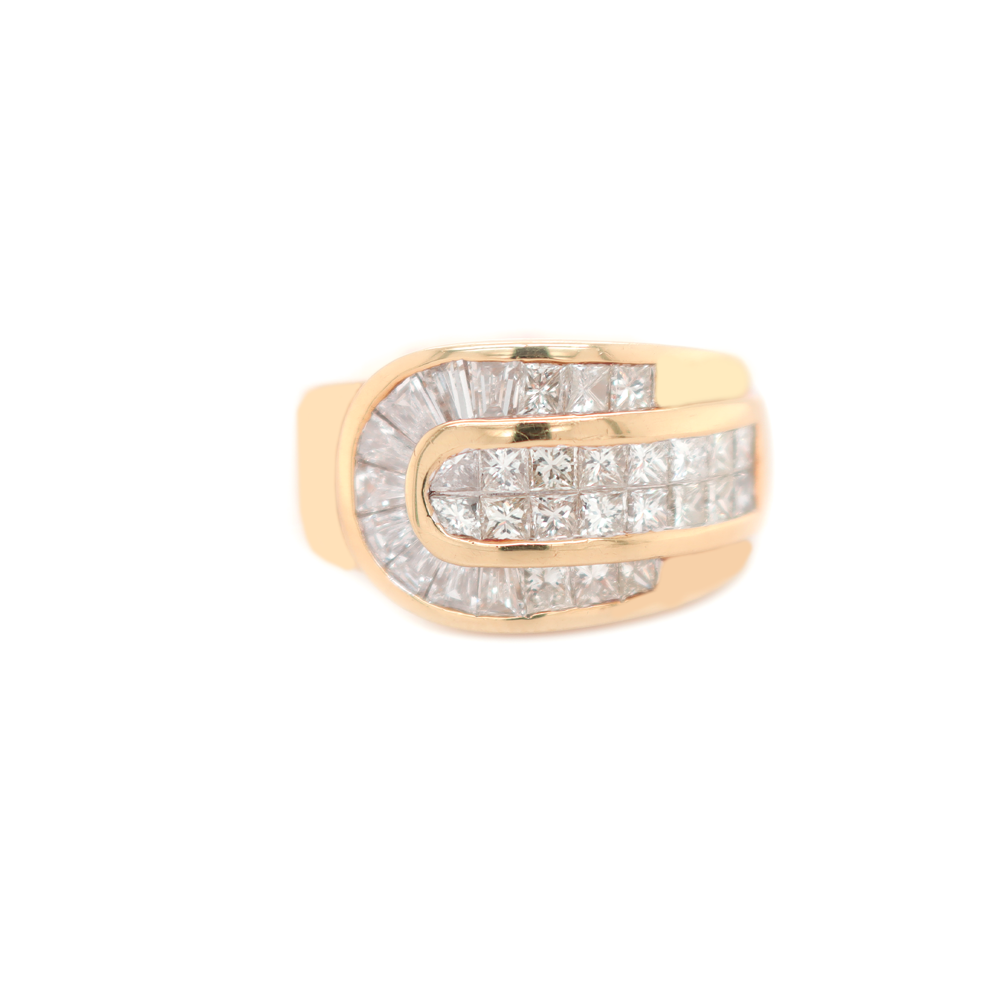 Princess Cut Diamond Rose Gold Ring 2.50 CT