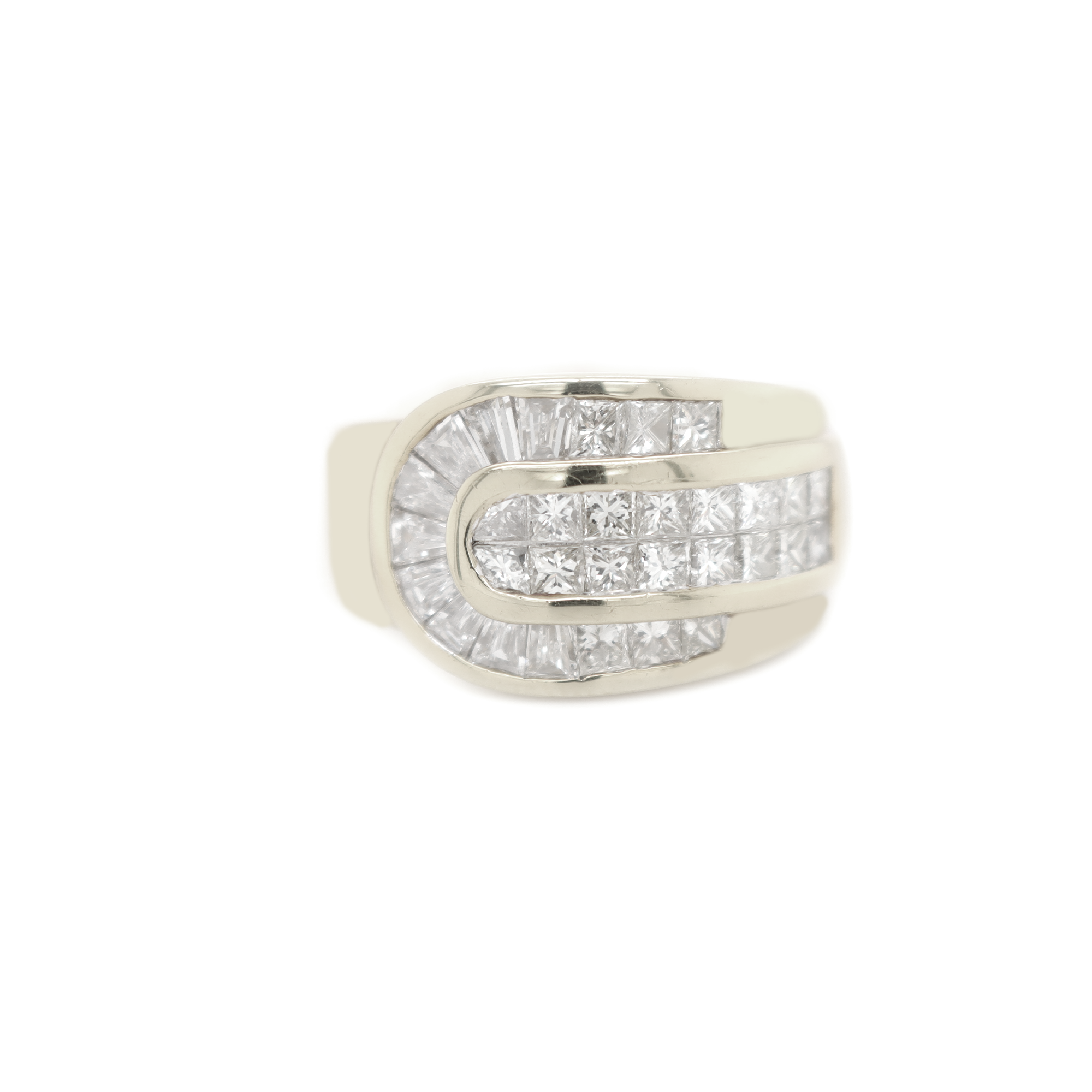 Princess Cut Diamond White Gold Ring 2.50 CT